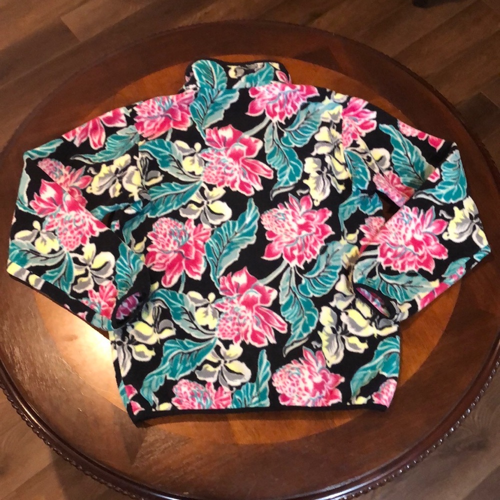 Patagonia Synchilla Snap T Pullover Fleece Manoa Floral Hawaiian Medium - Picture 3 of 5